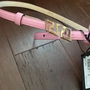 Versace | Accessories | New Versace Greca Belt Pink Gold 
